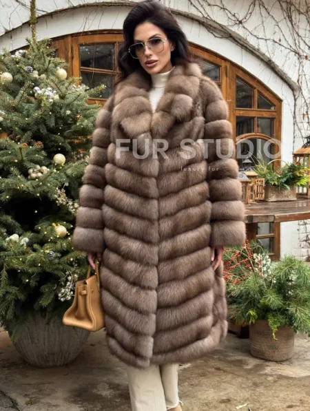 Манто из меха куницы - фото 6