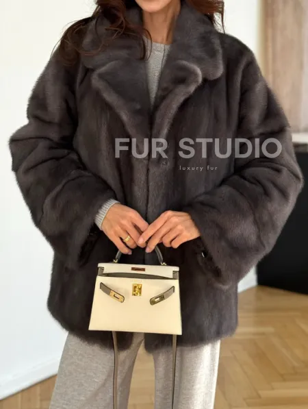 Норковая шуба сапфир - фото 3