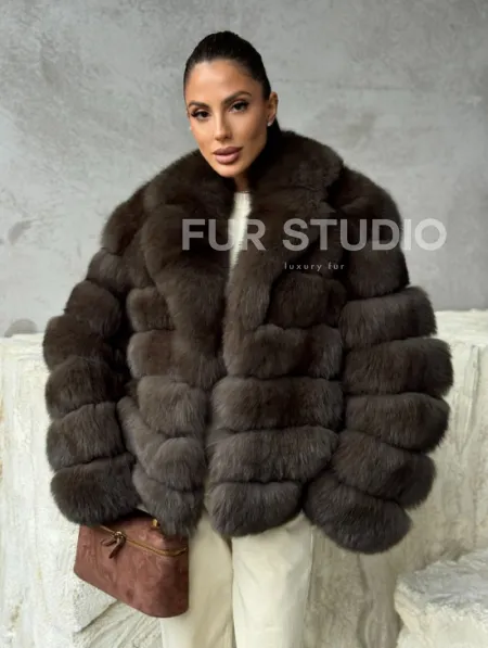 Шуба под соболя - короткая - фото 8