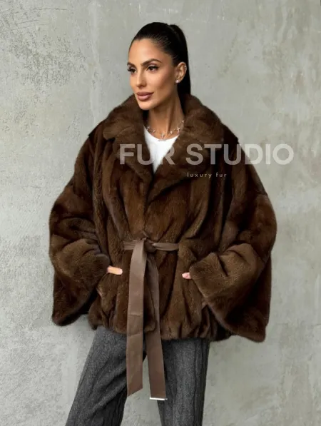 Шуба норковая оверсайз - фото 7