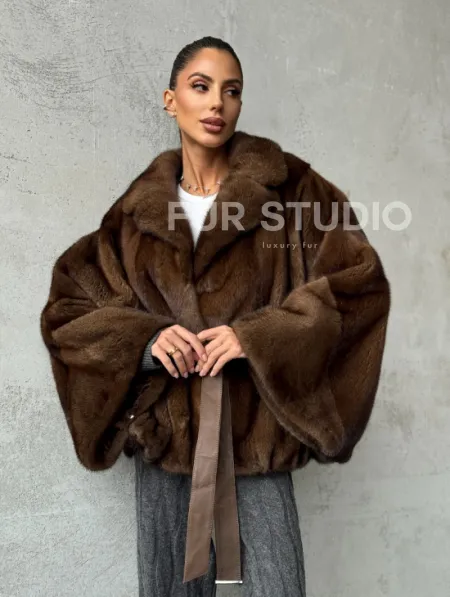 Шуба норковая оверсайз - фото 10