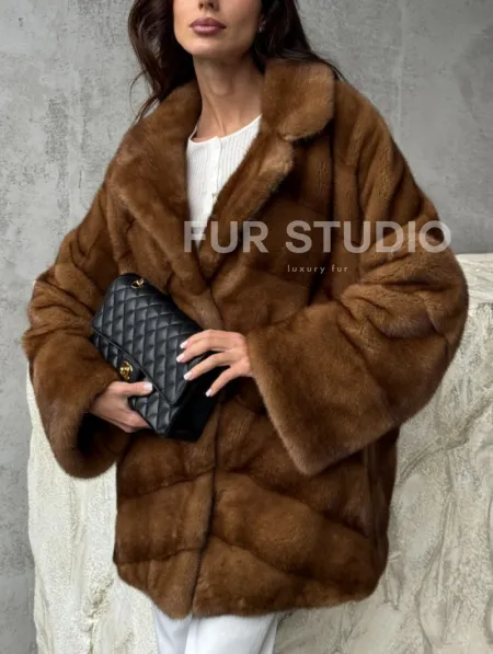 Полушубок норковый - автоледи - фото 2