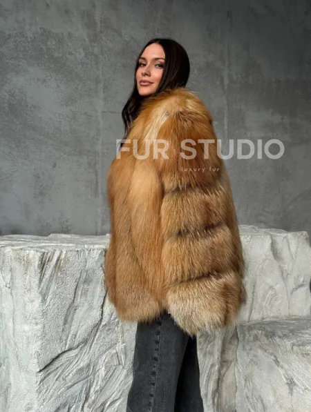 Шуба из лисы - фото 6