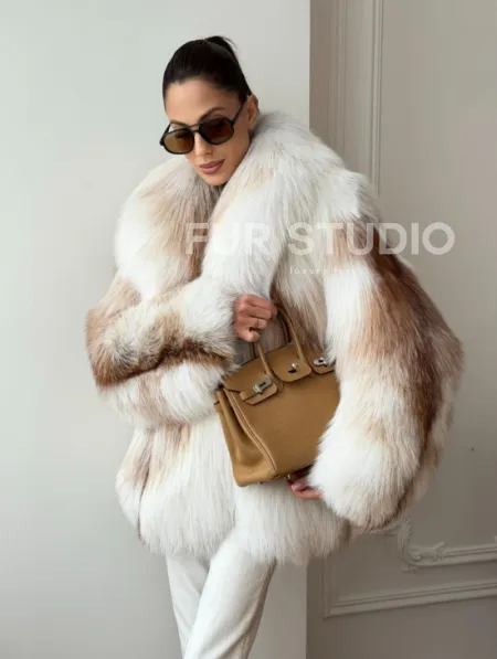 Шуба из меха Marble fox PREMIUM COLLECTION - фото 11