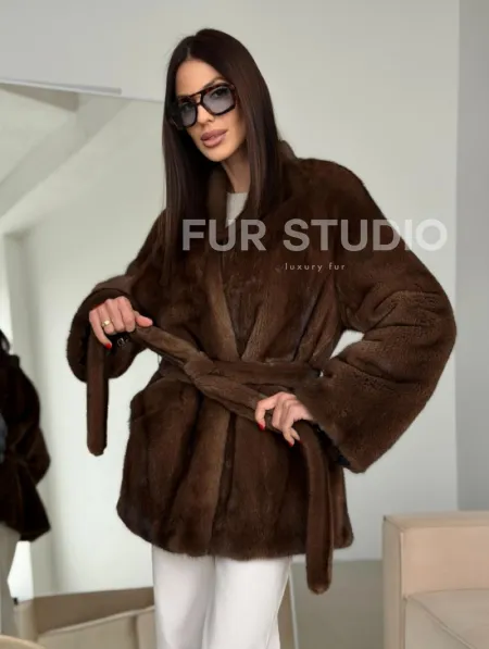 Модная норковая шуба 2026 - фото 7