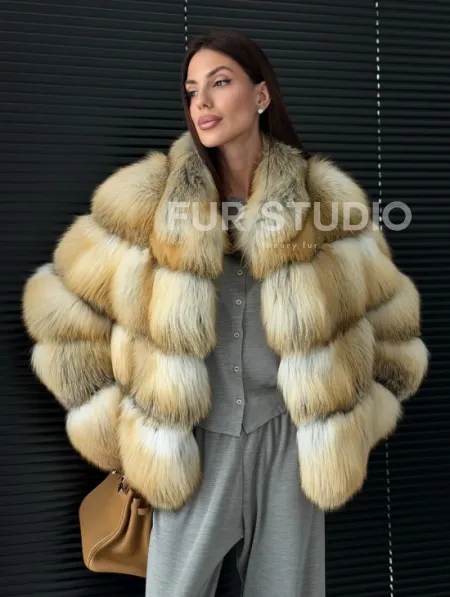 Полушубок из лисы - фото 12