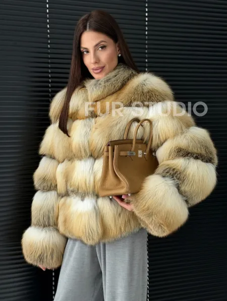 Полушубок из лисы - фото 0