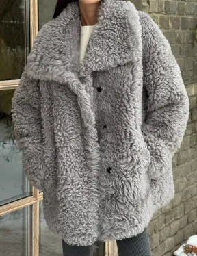 Короткая шубка - дублёнка из овчины - фото 3