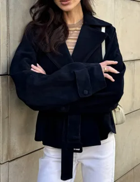 Модная куртка из замшевой кожи - фото 3