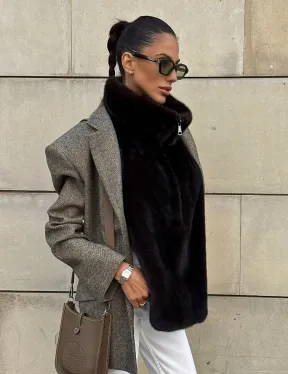 Норковая манишка женская - фото 6