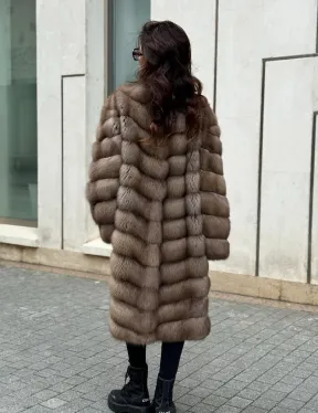 Шуба из натуральной куницы - фото 8