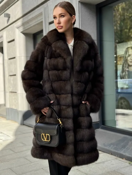 Шуба из соболиного меха - фото 6