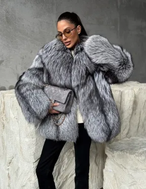 Полушубок из чернобурки - фото 8