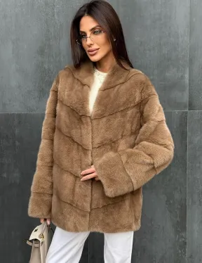 Полушубок норковый - фото 3