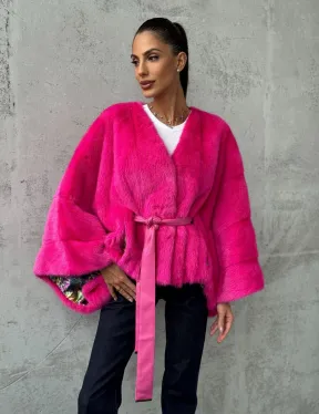 Короткая шуба из меха норки - фото 8