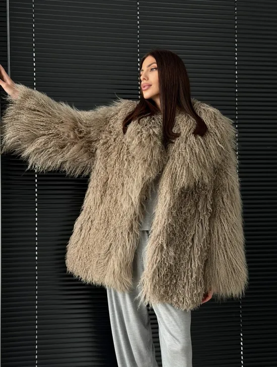 Полушубок из ламы - фото 15