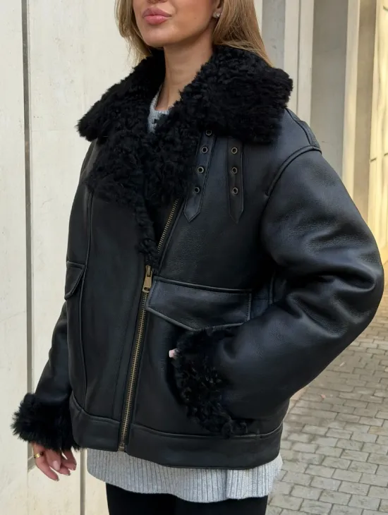 Дубленка авиатор зимняя - фото 6