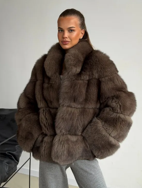 Шуба песцовая под соболь - фото 7