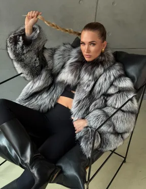 Шуба из чернобурки - фото 12