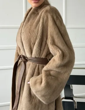 Норковое меховое пальто для женщин - фото 2