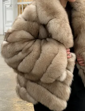 Шуба из песца под куницу - фото 2