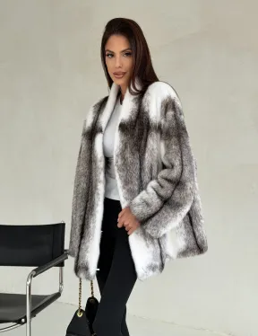 Белая шуба из норки крестовки - фото 9