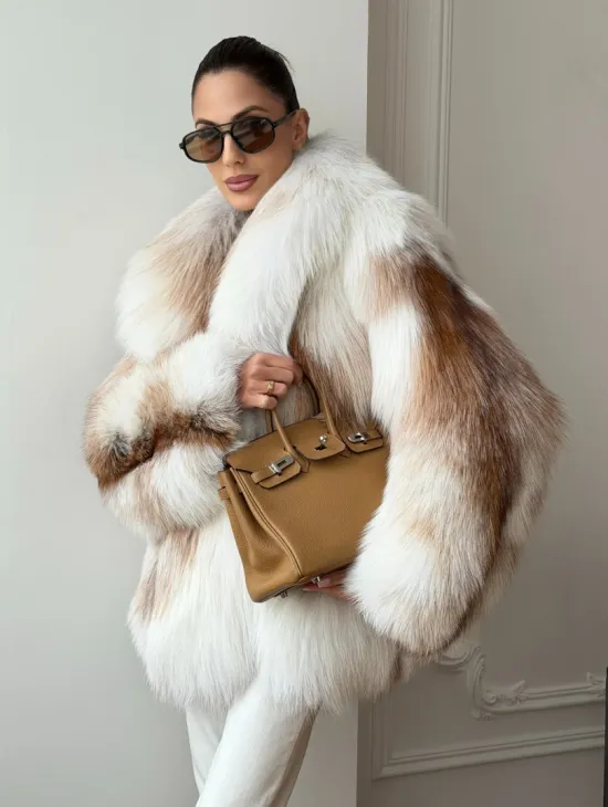 Шуба из меха Marble fox PREMIUM COLLECTION - фото 9