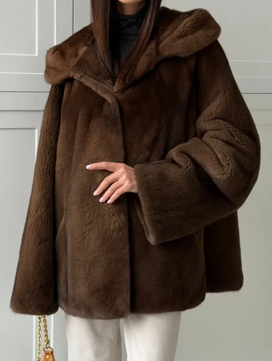 Автоледи с капюшоном из норки KOPENHAGEN FUR - фото 2