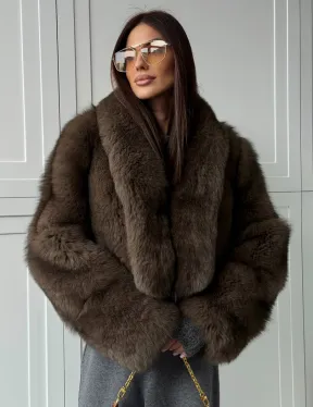 Кроп-шуба из меха песца - фото 10