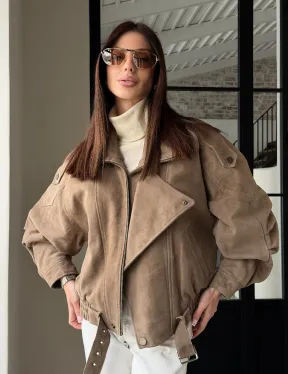 Куртка - бомбер весенняя оверсайз - фото 16