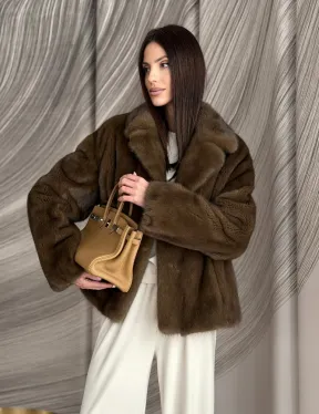 Жакет норковый под соболь - фото 8