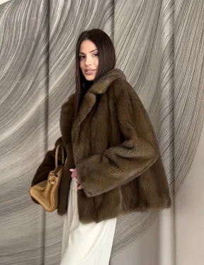 Жакет норковый под соболь - фото 15