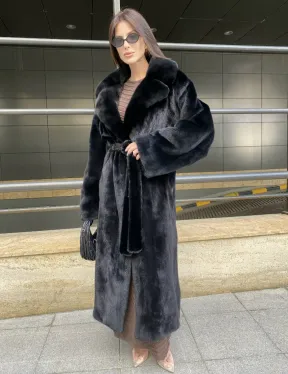 Норка BLACKGLAMA роспуск английский воротник - фото 5